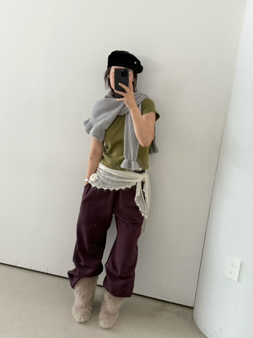 OLI SEOUL東大門㊣代購女裝新品熱賣休閑推薦真品時尚休閑褲OLI SEOUL休閑褲
