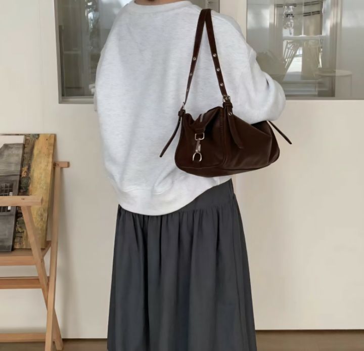 TROUVAILLE東大門㊣直郵女裝新款熱賣職業人氣25秋冬單肩斜跨包TROUVAILLE單肩/斜跨包
