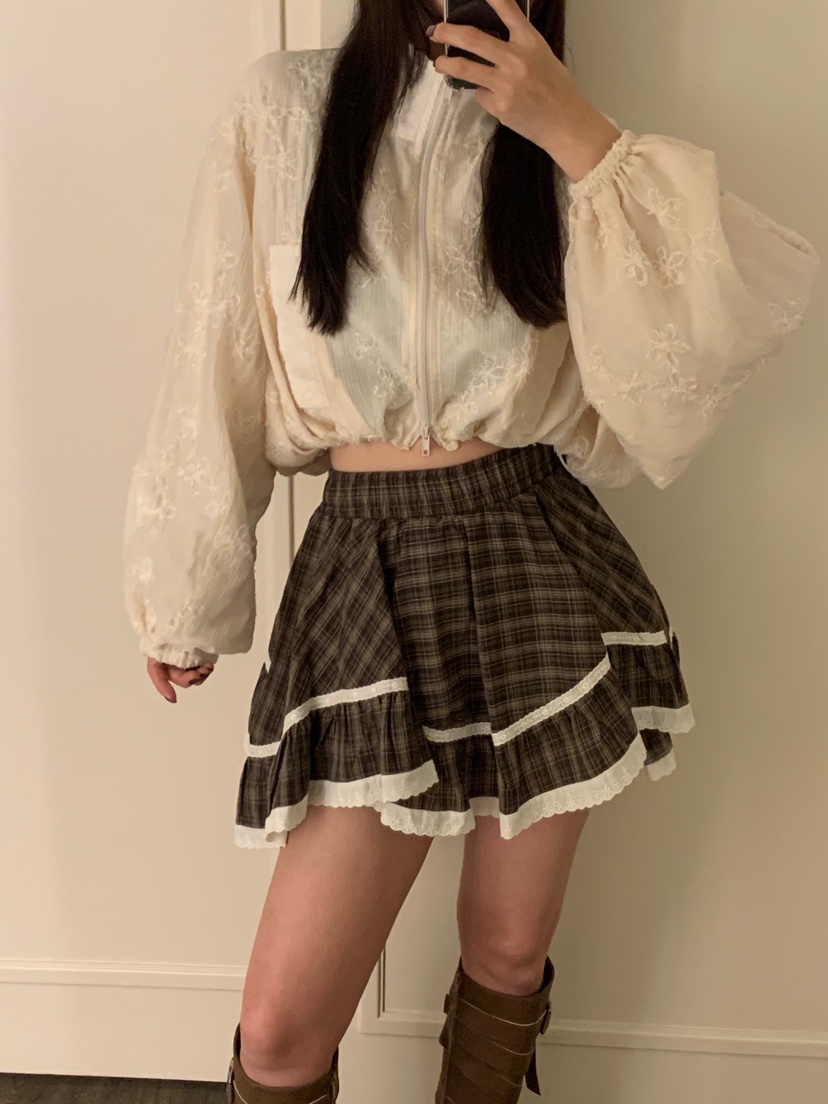 BADCALM韓國直郵㊣女士新品推薦人氣真品職業休閑25秋冬夾克蕾絲BADCALM夾克
