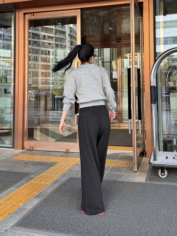 MOMENT韓國直郵㊣女裝新款熱賣休閑真品時尚職業推薦休閑褲MOMENT/RECOVER休閑褲