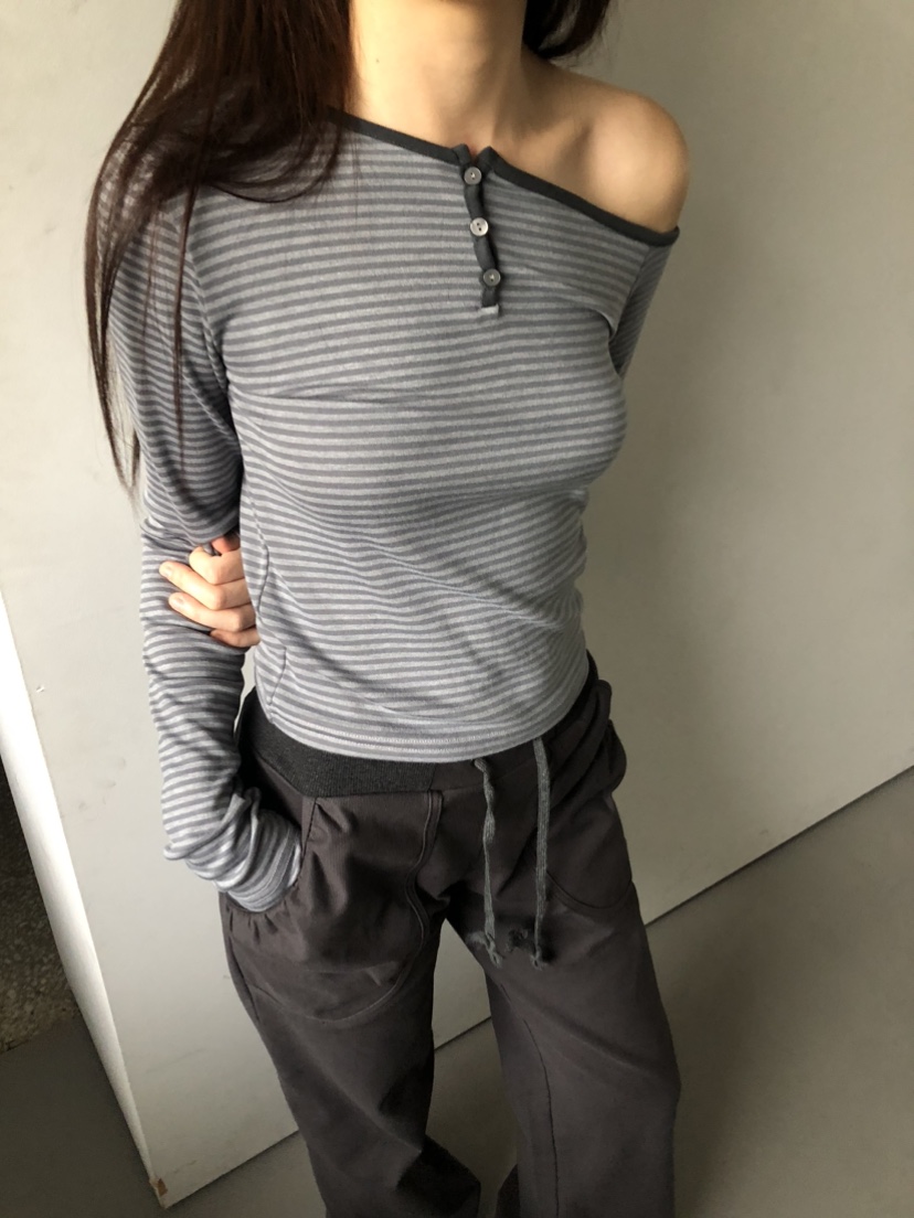 FLASH東大門㊣直郵女士新款熱賣休閑25秋冬推薦真品長袖T恤FLASH長袖T恤