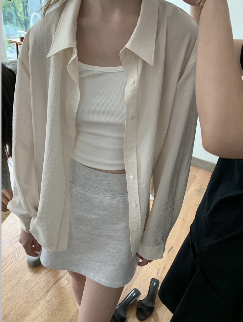 RIETTE韓國直郵㊣女裝新品休閑人氣25秋冬熱賣時尚襯衫蕾絲衫RIETTE襯衫/蕾絲衫