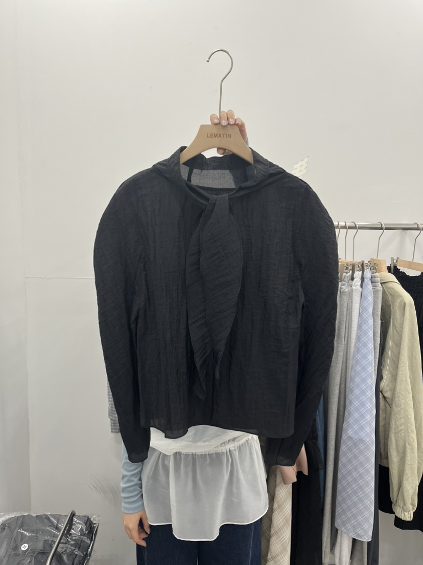 LEMATIN東大門㊣直郵女裝新品休閑真品時尚熱賣25秋冬襯衫蕾絲衫LEMATIN襯衫/蕾絲衫圖色3