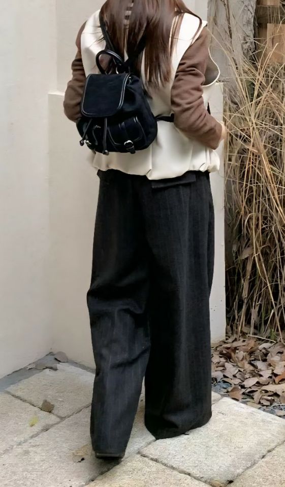 TROUVAILLE東大門㊣代購女士新品真品推薦職業雙肩背包絨面革TROUVAILLE雙肩背包