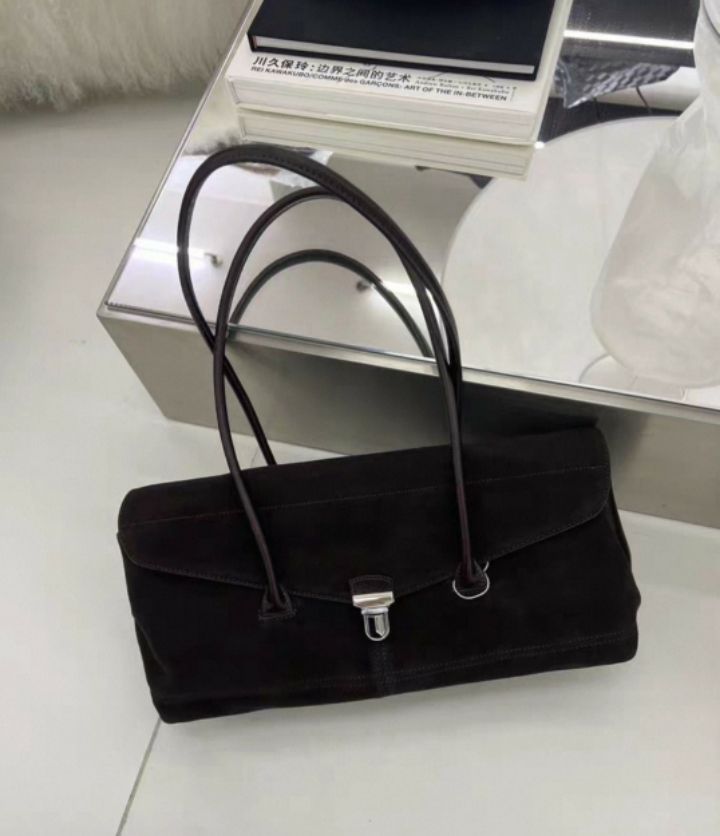 TROUVAILLE東大門㊣直郵女裝新品25秋冬單肩斜跨包絨面革牛皮TROUVAILLE單肩/斜跨包
