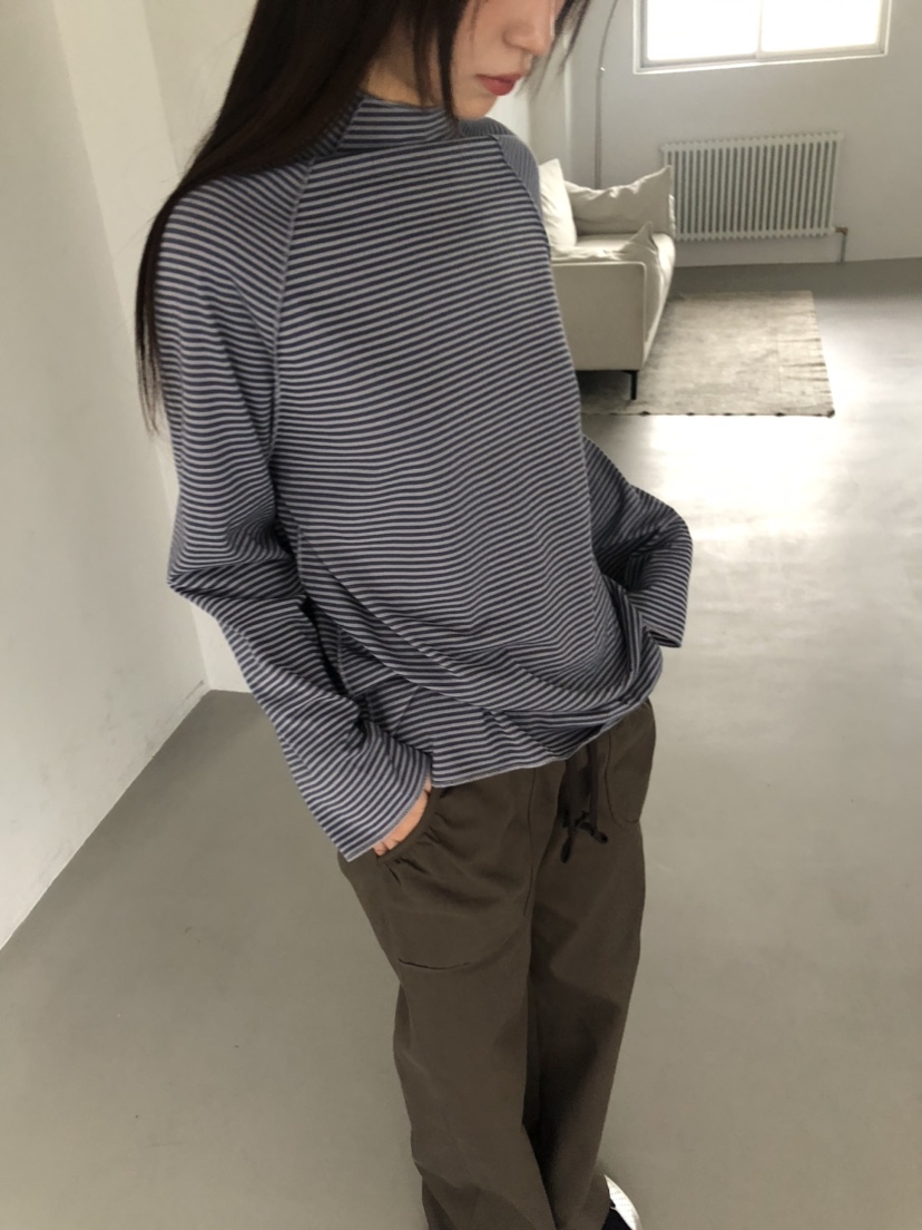 FLASH東大門㊣代購女士新品推薦真品熱賣時尚25秋冬長袖T恤高領FLASH長袖T恤