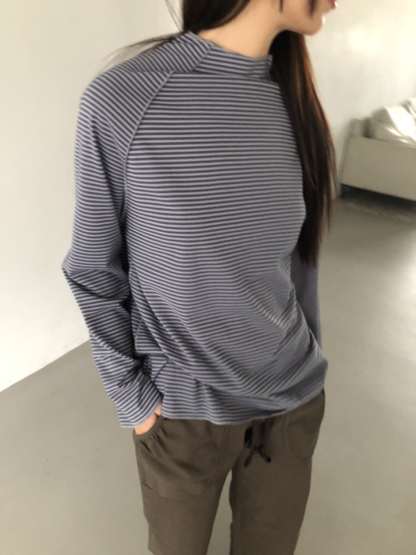 FLASH東大門㊣代購女士新品推薦真品熱賣時尚25秋冬長袖T恤高領FLASH長袖T恤