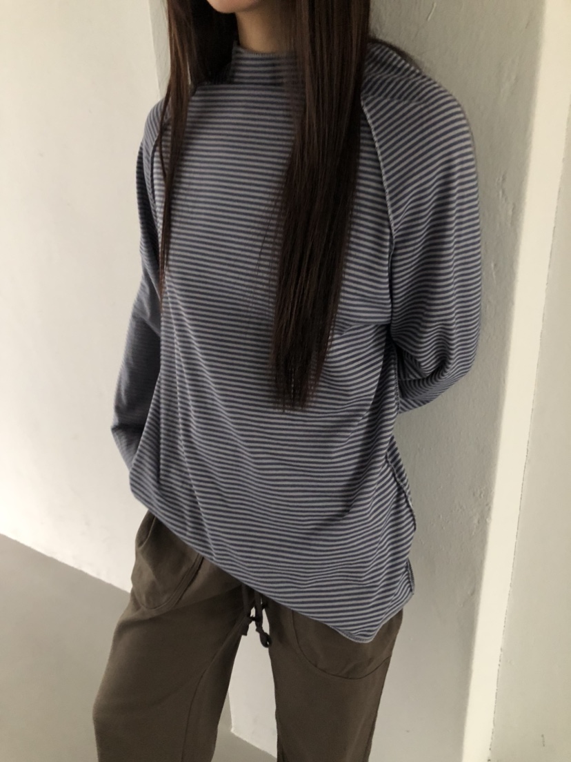 FLASH東大門㊣代購女士新品推薦真品熱賣時尚25秋冬長袖T恤高領FLASH長袖T恤