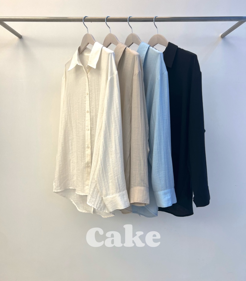 CAKE東大門㊣代購女裝新品休閑真品25秋冬熱賣職業襯衫蕾絲衫CAKE襯衫/蕾絲衫