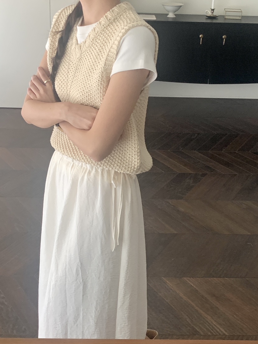 WOOD韓國直郵㊣女裝新款休閑25秋冬真品時尚職業推薦吊帶背心WOOD吊帶/背心
