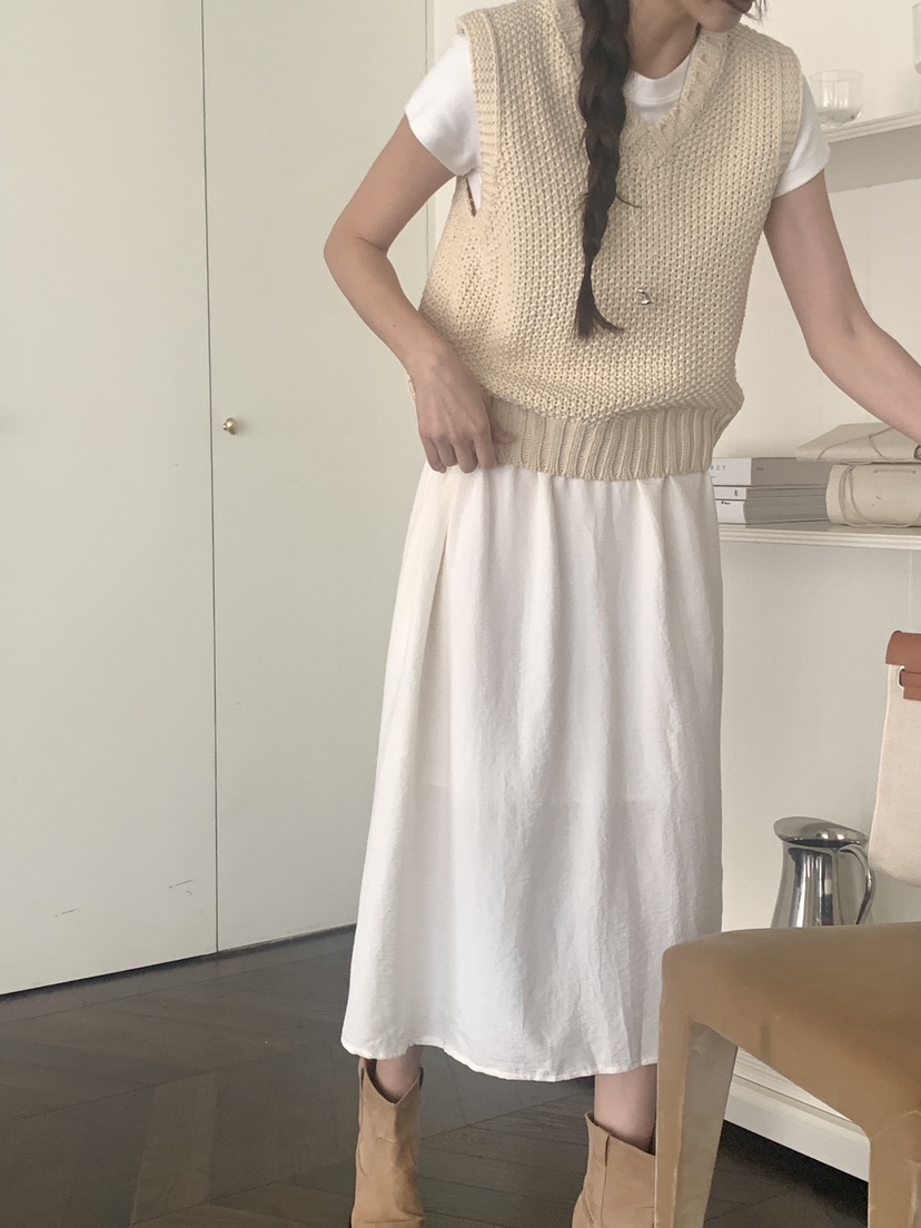 WOOD韓國直郵㊣女裝新款休閑25秋冬真品時尚職業推薦吊帶背心WOOD吊帶/背心