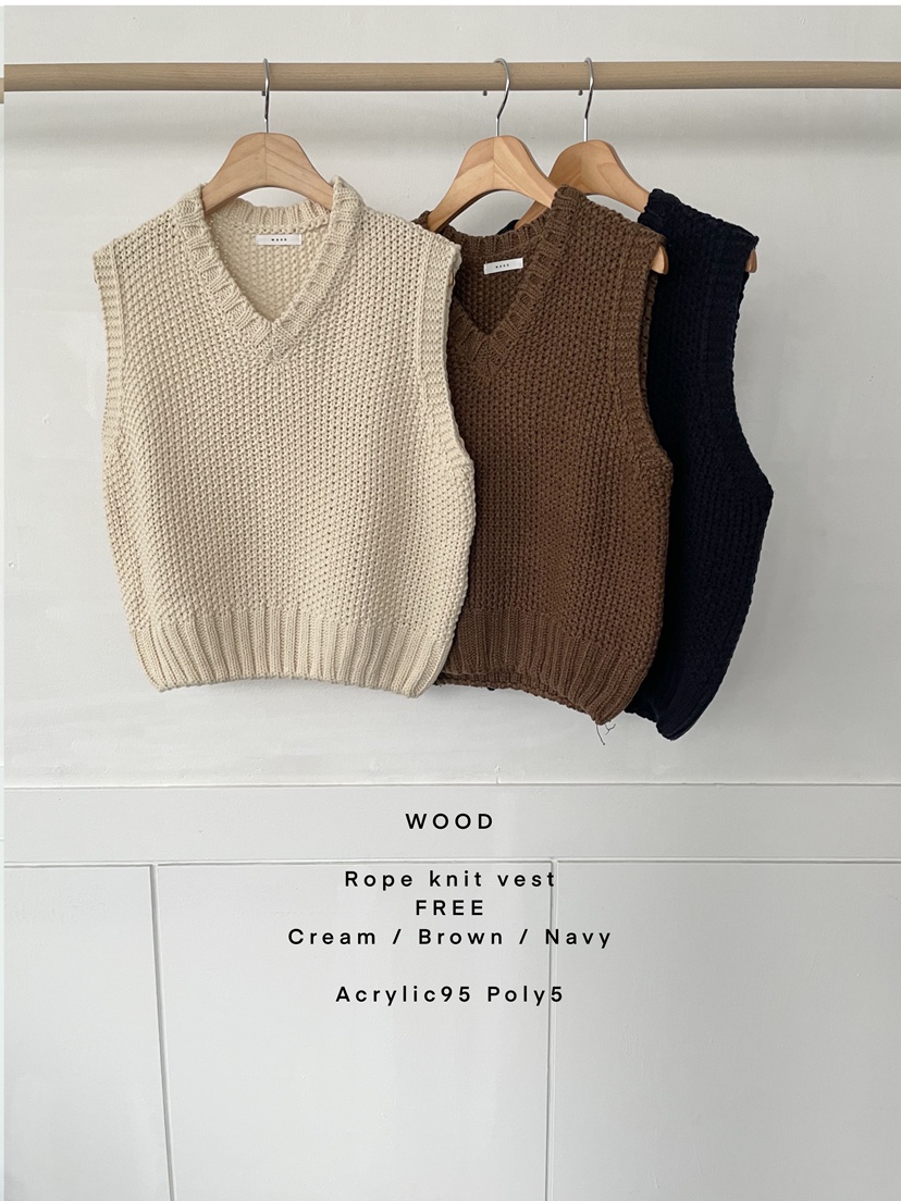 WOOD韓國直郵㊣女裝新款休閑25秋冬真品時尚職業推薦吊帶背心WOOD吊帶/背心圖色3左三色