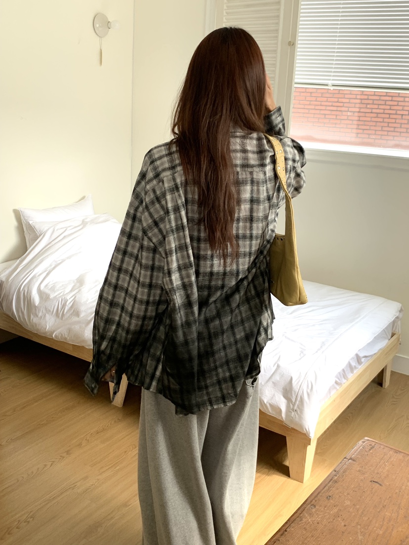 SUGAR CASE東大門㊣實拍女裝新品休閑25秋冬人氣襯衫蕾絲衫SUGAR CASE襯衫/蕾絲衫