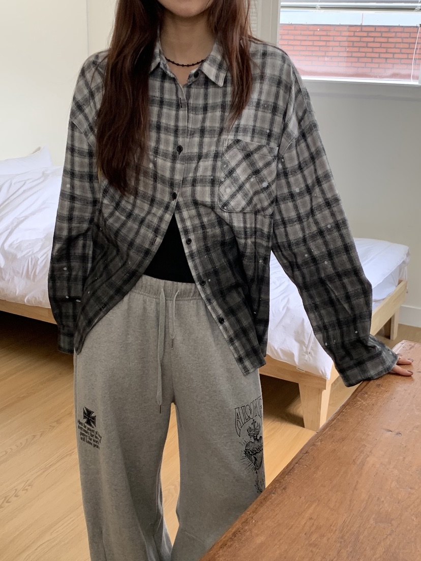 SUGAR CASE東大門㊣實拍女裝新品休閑25秋冬人氣襯衫蕾絲衫SUGAR CASE襯衫/蕾絲衫