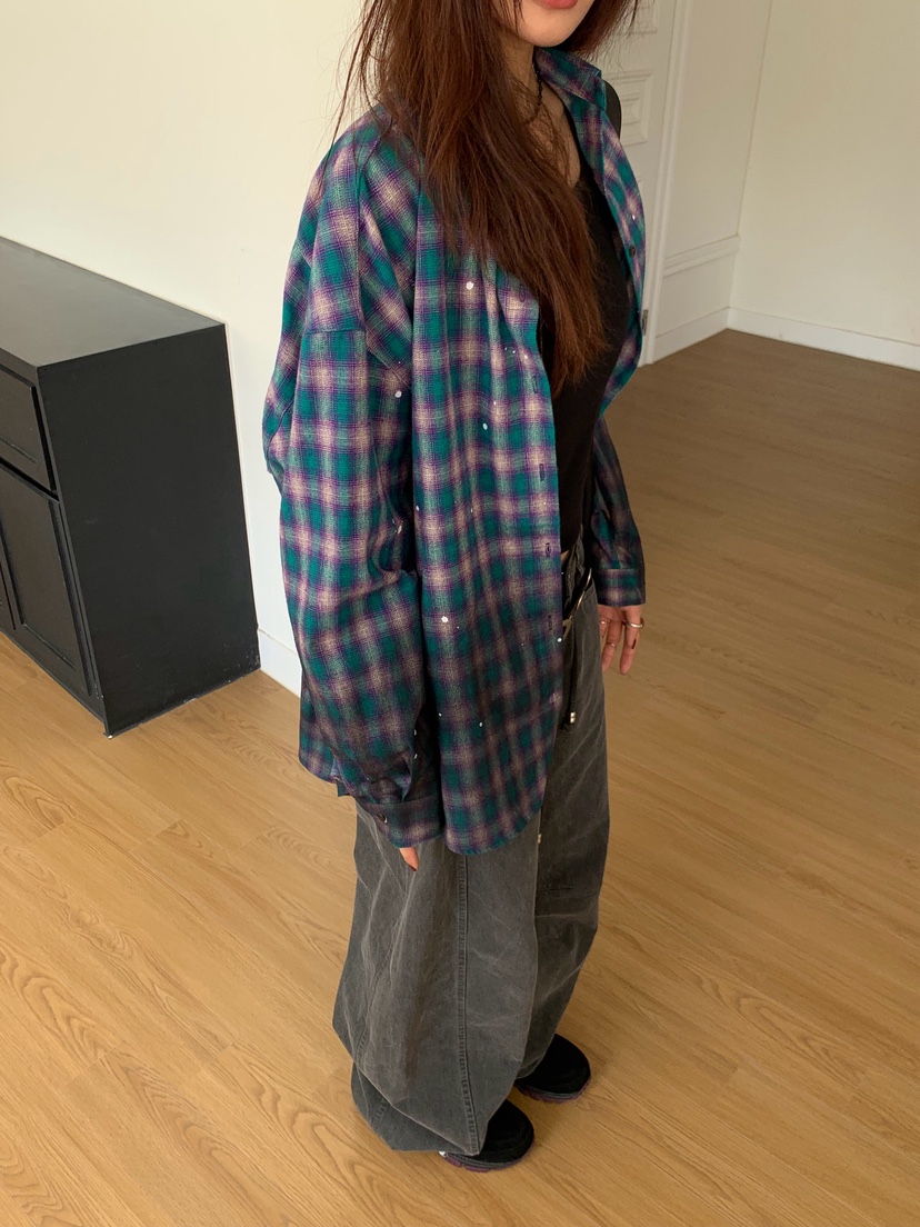 SUGAR CASE東大門㊣實拍女裝新品休閑25秋冬人氣襯衫蕾絲衫SUGAR CASE襯衫/蕾絲衫