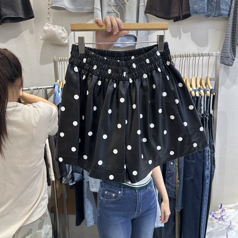 HIPTIQUE韓國代購㊣女裝新品推薦休閑25秋冬職業時尚短褲皮革HIPTIQUE短褲