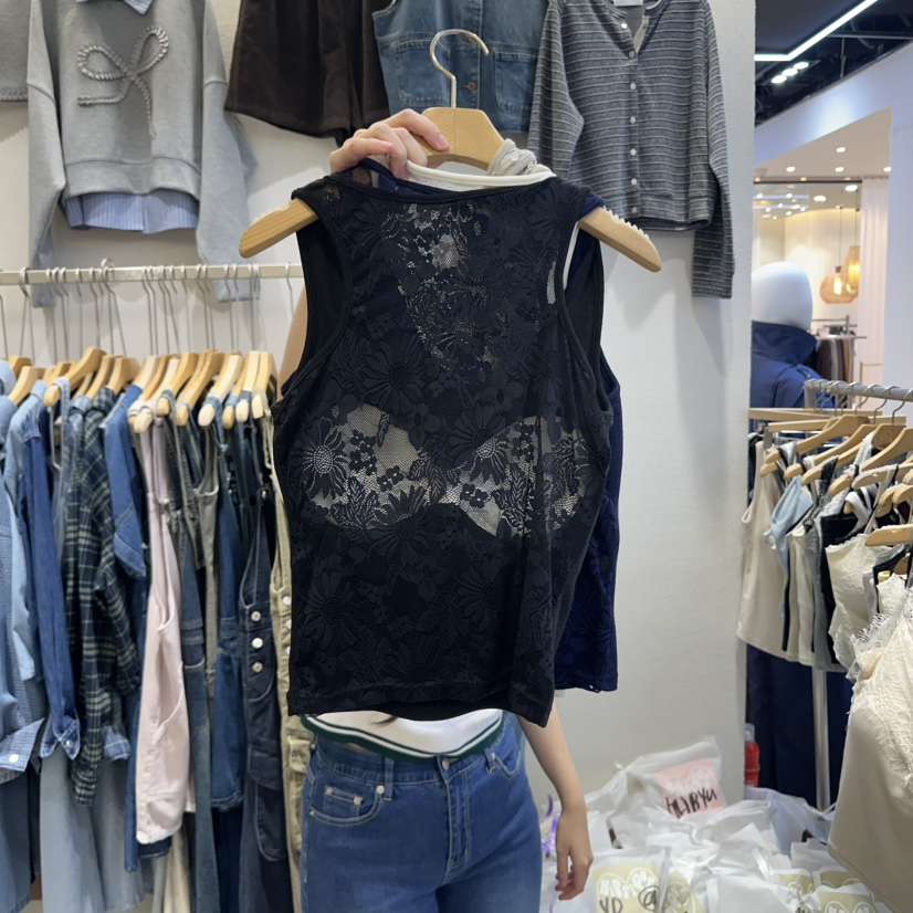 HIPTIQUE韓國代購㊣女士新品職業時尚25秋冬推薦吊帶背心透明HIPTIQUE吊帶/背心