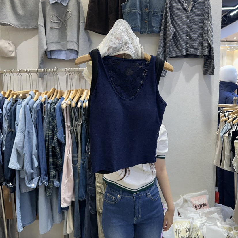 HIPTIQUE韓國代購㊣女士新品職業時尚25秋冬推薦吊帶背心透明HIPTIQUE吊帶/背心圖色3