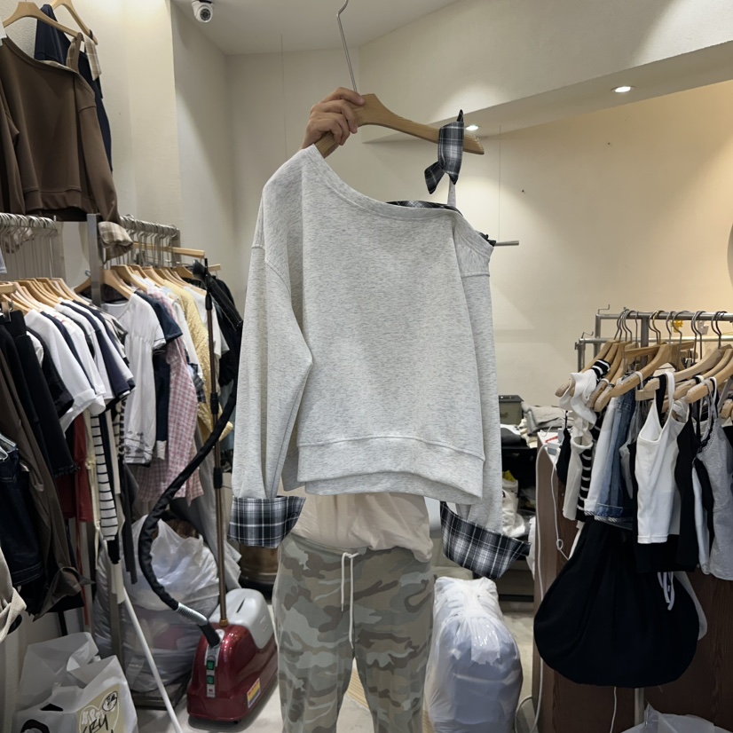 HIPTIQUE東大門㊣代購女士新品推薦人氣職業休閑衛衣假兩件HIPTIQUE衛衣圖色3