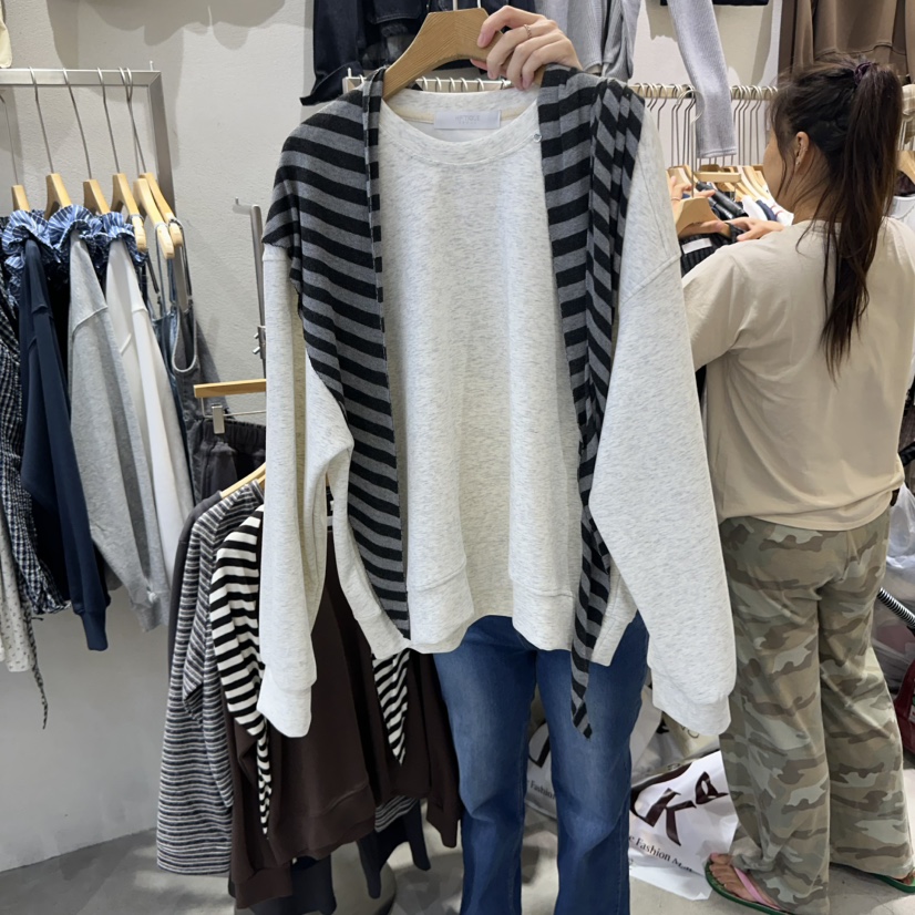 HIPTIQUE韓國代購㊣女士新款休閑熱賣職業人氣時尚衛衣披肩HIPTIQUE衛衣圖色1