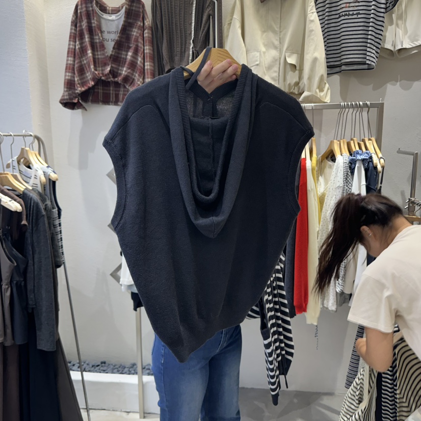HIPTIQUE東大門㊣代購女裝新款時尚推薦休閑熱賣25秋冬馬甲HIPTIQUE馬甲