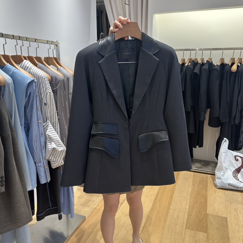 VAN NZILL韓國代購㊣女士新品熱賣休閑推薦真品25秋冬夾克VAN NZILL夾克圖色2