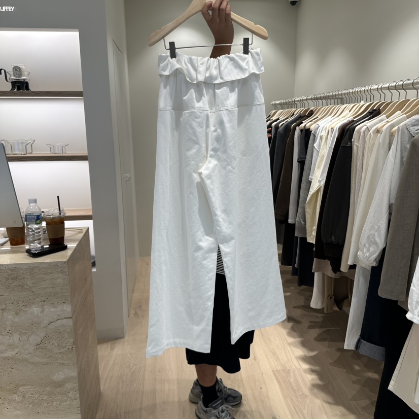 LIFFEY東大門㊣直郵女裝新品時尚25秋冬真品職業休閑褲荷葉邊LIFFEY休閑褲