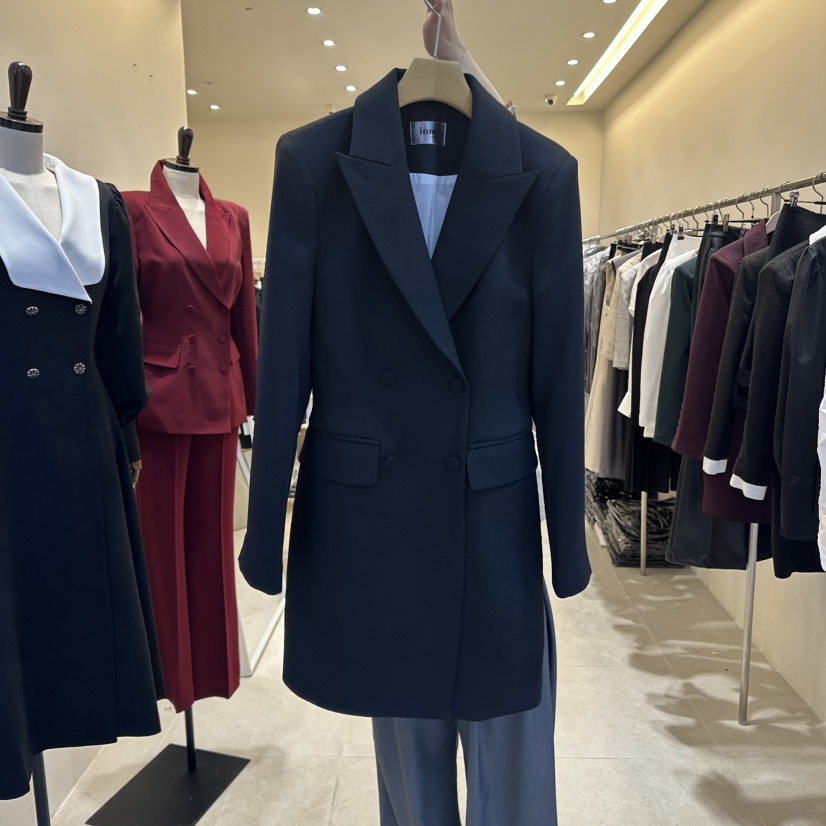 INNO東大門㊣直郵女裝新品熱賣時尚25秋冬人氣職業真品連衣裙INNO連衣裙圖色2