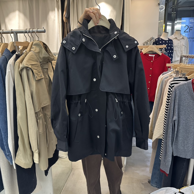 AFTERGLOW韓國代購㊣女士新品人氣真品熱賣時尚休閑夾克連帽衫AFTERGLOW夾克圖色2