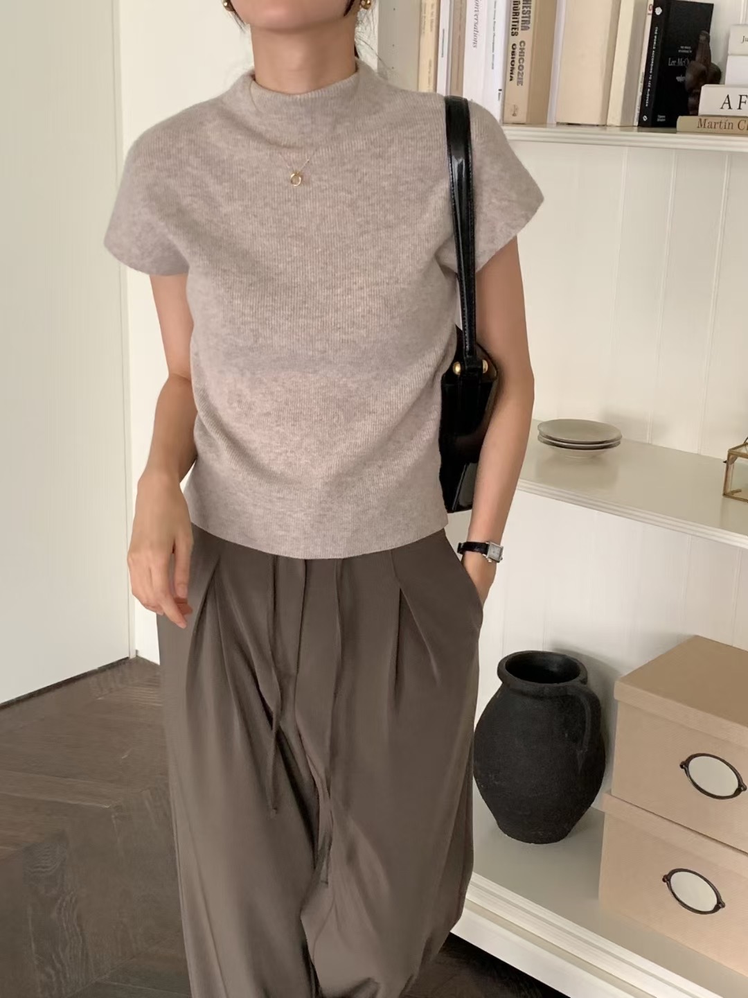 RING OF NOI韓國直郵㊣女士新品熱賣人氣休閑真品時尚針織衫RING OF NOI針織衫圖色2
