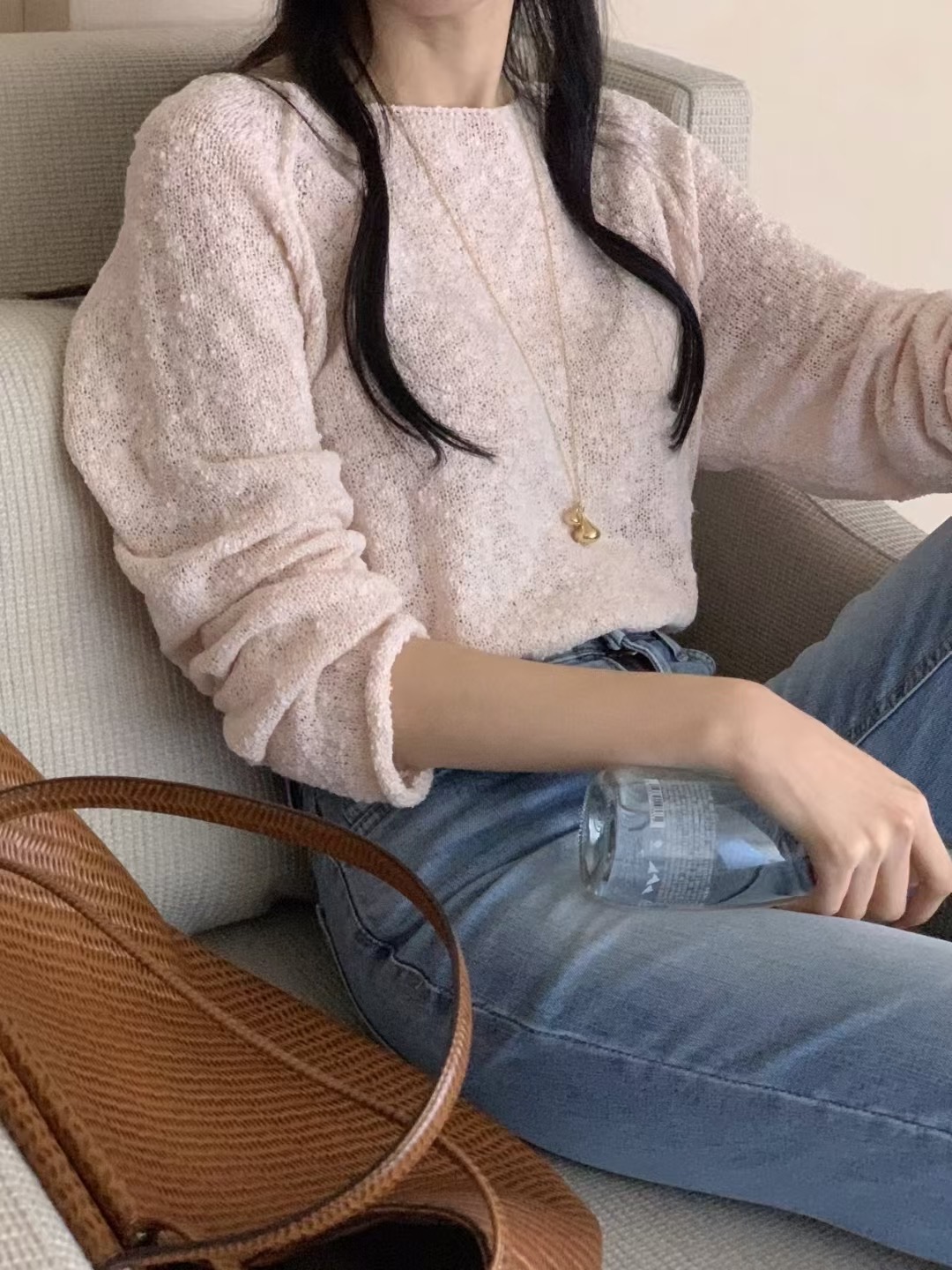 RING OF NOI東大門㊣代購女裝新品時尚人氣25秋冬休閑針織衫RING OF NOI針織衫