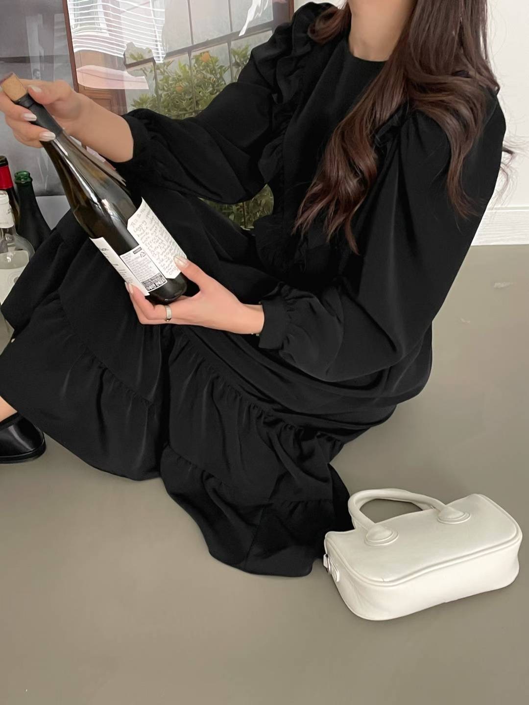 JGREY韓國代購㊣女士新款真品25秋冬熱賣休閑職業人氣連衣裙JGREY連衣裙