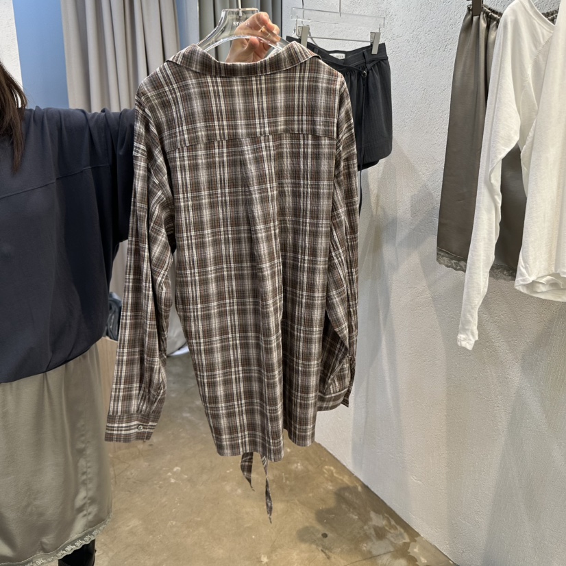PLOVER東大門㊣直郵女裝新款真品25秋冬職業熱賣襯衫蕾絲衫PLO_VER襯衫/蕾絲衫