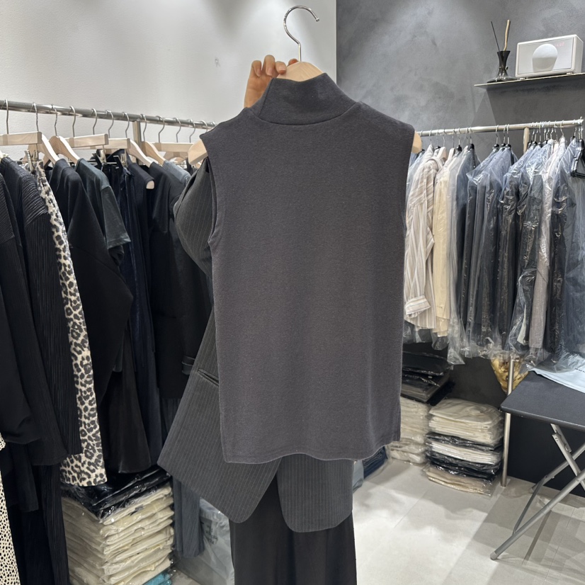 OPEN東大門㊣實拍女裝新品職業休閑人氣25秋冬吊帶背心天絲羊毛OPEN吊帶/背心