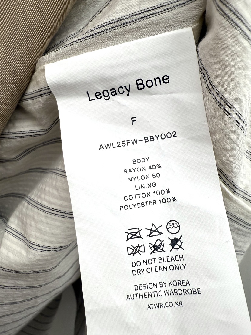 LEGACY BONE韓國代購㊣女士新款推薦休閑人氣熱賣長款風衣LEGACY BONE長款風衣