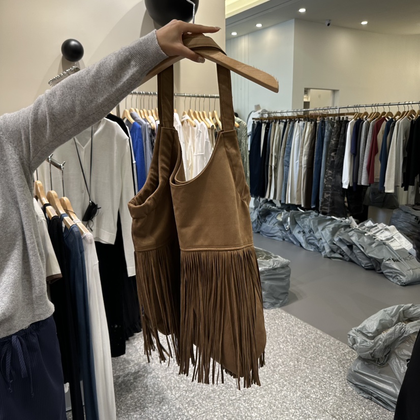 SOF韓國代購㊣女士新品時尚推薦真品25秋冬職業單肩斜跨包流蘇SOF單肩/斜跨包