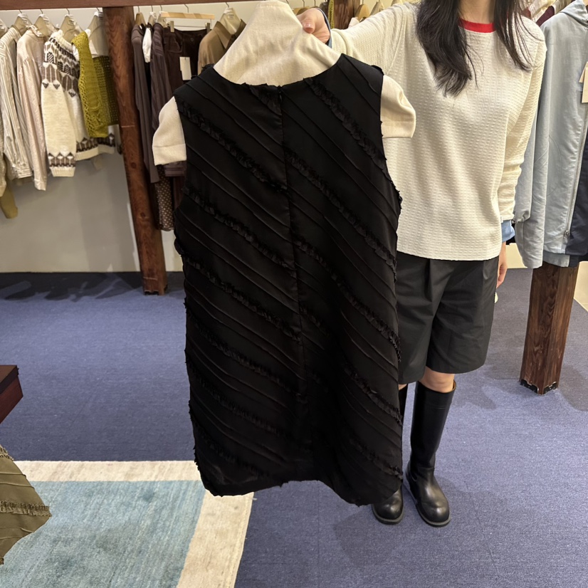 FURE韓國代購㊣女士新品人氣熱賣休閑推薦25秋冬職業連衣裙FURE連衣裙
