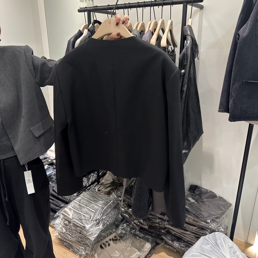 ORE-P韓國代購㊣女裝新品25秋冬推薦熱賣休閑人氣職業夾克ORE夾克