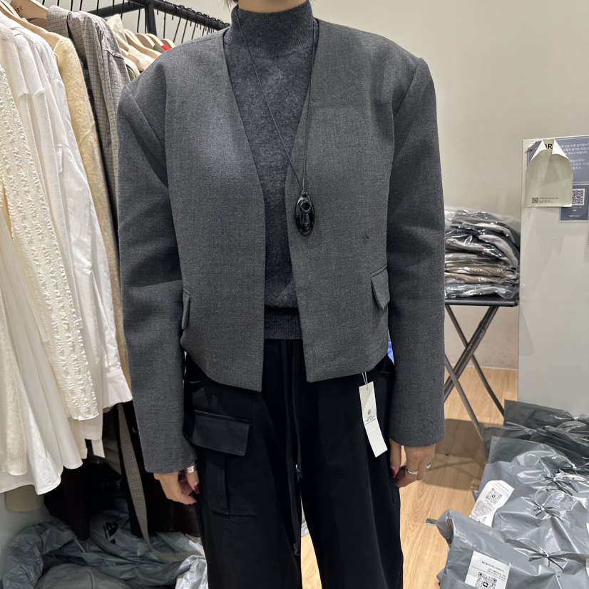 ORE-P韓國代購㊣女裝新品25秋冬推薦熱賣休閑人氣職業夾克ORE夾克