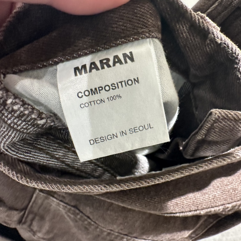 MARAN-P韓國直郵㊣女裝新款25秋冬真品時尚推薦牛仔褲水洗MARAN牛仔褲