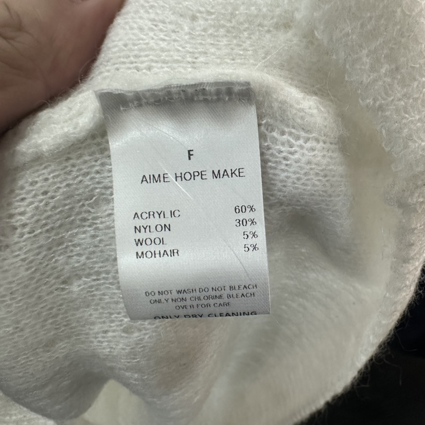 AIME HOPE MAKE東大門㊣實拍女裝新品熱賣針織衫褶邊針織AIME HOPE MAKE針織衫