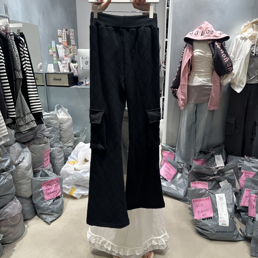 RIBBON東大門㊣實拍女裝新品休閑人氣推薦職業熱賣真品休閑褲RIBBON休閑褲