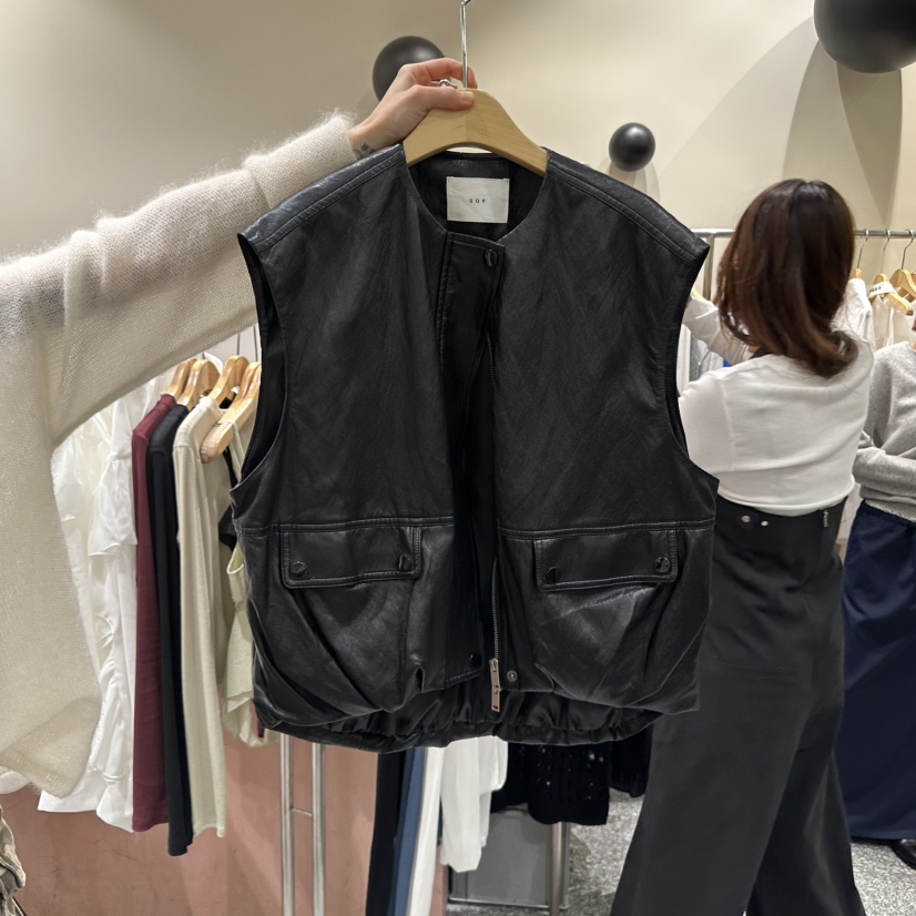 SOF東大門㊣直郵女士新款時尚人氣熱賣推薦休閑25秋冬真品馬甲SOF馬甲圖色2