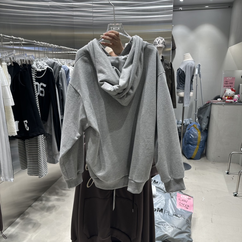 KIKI韓國代購㊣女士新款熱賣人氣休閑夾克連帽拉鏈衫天鵝絨KIKI夾克