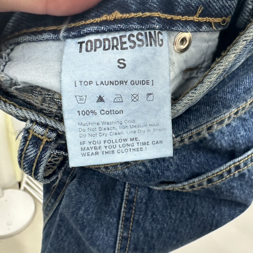 TOPDRESSING韓國代購㊣女士新款25秋冬時尚推薦人氣熱賣牛仔褲TOPDRESSING牛仔褲