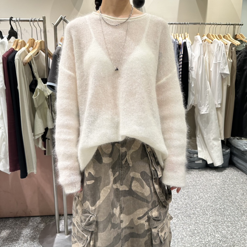 SOF韓國代購㊣女士新品休閑熱賣人氣推薦25秋冬針織衫馬海毛SOF針織衫