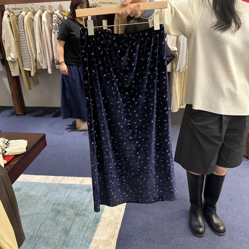 FURE東大門㊣代購女士新品時尚休閑真品職業25秋冬長裙絲絨FURE長裙