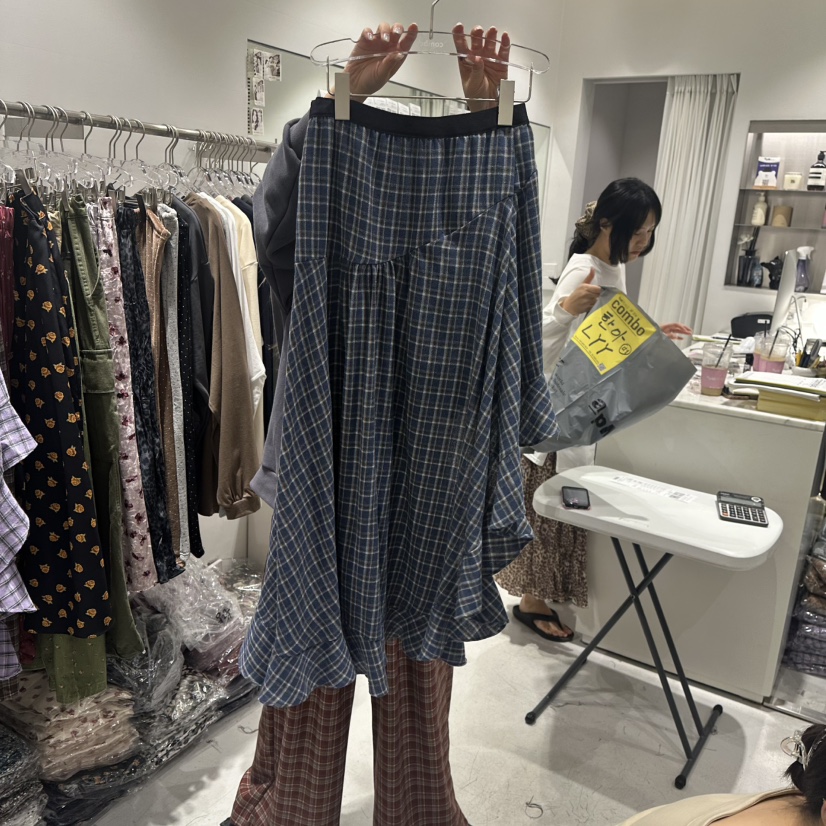 COMBO東大門㊣直郵女士新品推薦時尚休閑25秋冬人氣熱賣長裙COM_BO長裙圖色2