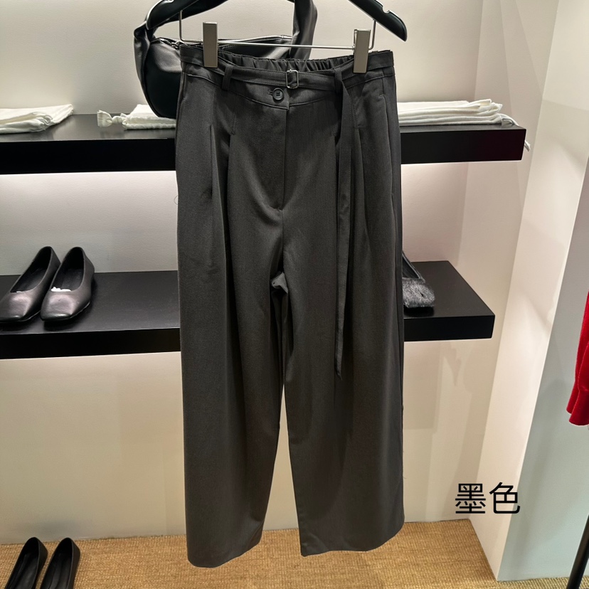 FEBRUARY 11東大門㊣直郵女裝新品25秋冬推薦休閑褲含腰帶FEBRUARY 11休閑褲圖色1