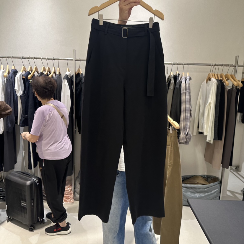 OVU東大門㊣代購女裝新款人氣推薦真品時尚休閑休閑褲含腰帶OVU休閑褲圖色2
